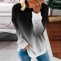 Majica s dugim rukavima za žene vruća prodaja čišćenja Ženska okrugla vrat Modni casual dugih rukava