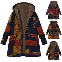 Rong Yun Fashion Women i zimska gumb Solid Color Gumb COOTH jakna Ležerne kaput od labavog runa