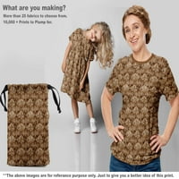 Onuone viskoznog dresa Tawny smeđa tkanina Batik haljina materijala od tkanine za ispis tkanine sa dvorištem