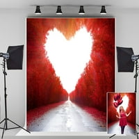 Hellodecor poliesterska tkanina Valentinovo pozadine za ljubitelje za ljubitelje za ljubitelje zaljubljenih