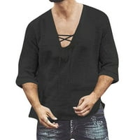 Muška majica Muške ljetne modne ležerne majice majica majica za majicu Top Flannel majica za muškarce