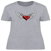 Retro srčana tetovaža dizajna majica - MIMage by Shutterstock, ženska 3x-velika