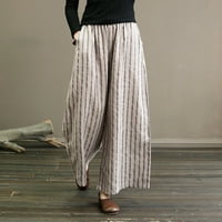BDFZL ženske hlače hlače za žene Ležerne prilike za ljeto nacrtavanje elastičnih džepova sa visokim