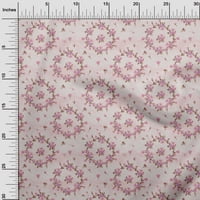 Onuone pamučne svilene lagane ružičaste tkanine cvjetne šivaće tkanine uz dvorište tiskane diy odjeće