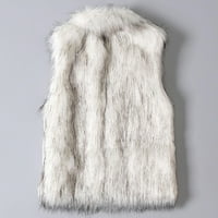 Žene plus veličine kaputi i jakne jesen jesen zimski kaput od vune prsluk postolja ovratnik l Ženski