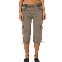 Yubatuo kratke hlače za ženske modne vučne kašike casual džepovi elastični struk labavi kratke hlače