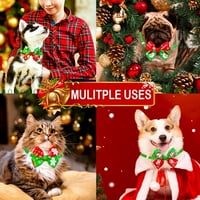 Reheyre božićna serija PET luk kravata - ukrasni podesivi ovratnik sa svečanim uzorcima za pse i mačke