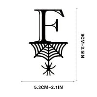 Haykey Halloween Pismo Domaća Dekoracija Viseća oznaka, Spider Viseća oznaka