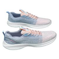 Gomelly Womens Trčanje cipele s toplim tenisicama MESH Atletska cipela Comfort Casual Tenisica Workout na otvorenom Plava ružičasta 6,5