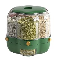 Kontejner za odvoz riže 360 ​​° Rotirajuće dispenzer hrane mjerni cilindar sa kućnim kućnim zapečaćenim