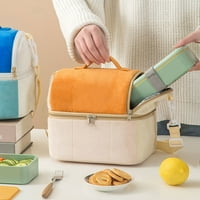 Wirlsweal prijenosna torba za ručak prijenosna torba za ručak s podesivim ramenim kapamatom kapacitet patent zatvarača ručno prenošenje hrane za pohranu hrane