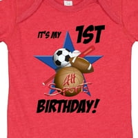 Inktastic 1. rođendan All Stars Gift Baby Bodysuit