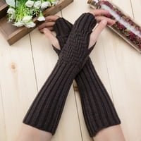 Cuoff zimska modna unise polu-dugačka pletena, beskrajna mekana rukavica vruće rukavice ružičaste
