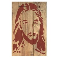 Isus Krist licem božićne šablone za višekratnu upotrebu 8. Za slikanje na zidovima, drva itd. Stencille