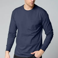 Košulje za muškarče Prodaja casual zimske dugih rukava o vrat majicama čvrste majice majice majice