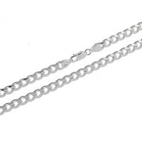 Muškarkovska srebrna srebrna ogrlica od lanaca CUBANA LINK iz Italije