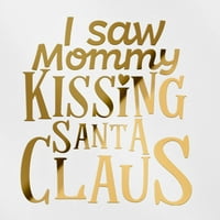 Prozirne naljepnice za naljepnicu vidio sam mamu ljubljenje Santa Claus Premium vodootporne vinilne