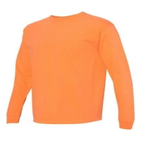 Udobne boje - majica s dugim rukavima od obroka - - izgorela narandžasta