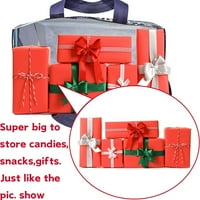 HGW Božićne torbe sa ručkama Bagmultifunkcionalne božićne torbe za poklone Ambalaža za kupovinu potrepštine