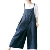 Ženske pantalone za prevelike prevelike prevelike, casual labave bib hlače u cjelini, baggy kombinezon