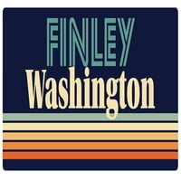 Finley Washington Vinil naljepnica za naljepnicu Retro dizajn