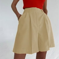 Žene Ljetne kratke hlače Ležerne prilike sa visokim strukom Solid hlače