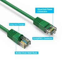 2FT CAT5E UTP Ethernet mreže za podizanje kabela GIGABIT LAN mrežni kabel RJ brzi patch kabel, zelena