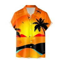 Ljetni trendi čišćenje muški košulja Muška moda Havajska kratka rukava Summer Beach Print majica Ležerne