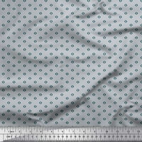Soimoi Satin svilena tkanina Geometrijska mala štampana tkanina široka
