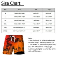 Muške tiskane kratke hlače Nove tropske havajske plaže modne prozračne pantalone, narandžaste, xxl