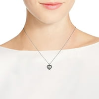 Aeravida jedinstveni horoskopski znak u obliku srčanog ogrlica od raka Sterling Srebrna ogrlica