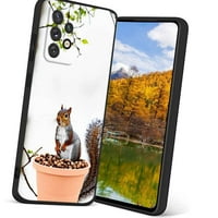Kompatibilan je sa Samsung Galaxy-om 5G futrola za telefon, kućište za vjeverice-životinja Silikonska