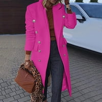Kaicj ženske jakne jesen ženska puna zip polarna jakna Mossy hrast camo uzorci vrući ružičasti, xl