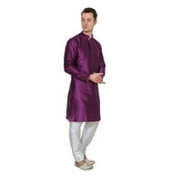 Muška svila mješavina indijska nosite osnovnu čvrstu kurtu Churidaar Sherwani
