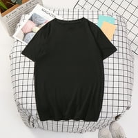 Ležerne prilike ženske ženske majice s dugim rukavima Modna grafika labava fit print Crewneck Cosy Bluze
