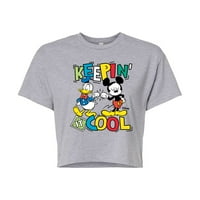 Disney - Curnin cool - Juniors obrežena majica pamučne mješavine