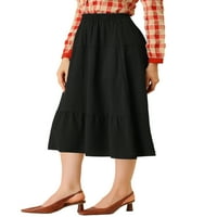 Allegra K ženska elastična visoka struka Sidi suknja