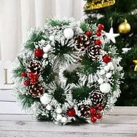 12 Božićni ukrasi vijenčani vitrovi dekor za zid cvjetni ukras za ornament za vrata 88 *