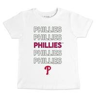Toddler Tiny Turpap bijeli Philadelphia Phillies Slogena majica