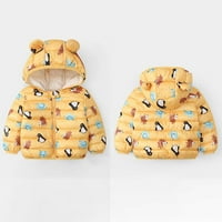 Odjeća za bebe Zimska plišana toplo zadebljani medvjedi kaput s kapuljačom Dječji dječaci Djevojke Slatke