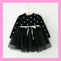 Djevojke toddlere haljine za bebe čipke princeze dugih rukava Pageant Tulle Kids Vintage haljine za