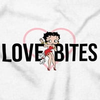 Betty Boop Love Bites pojedinačne djevojke Ženska grafička majica Tees Brisco Brands S