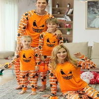 Prijevoz stabla Porodični pidžami Podudarni setovi Halloween bundeve za spavanje za bebe Odrasli i djecu