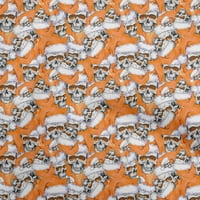Onuoone Georgette viskoza narančasta tkanina lubanja haljina materijal materijal od tkanine od dvorišta