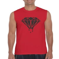 Arti - Muška grafička majica bez rukava - Diamond