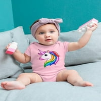 Pixel jednorog Glittery Art Bodysuit novorođenčad -Image by Shutterstock, mjeseci