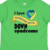 Inktastic Volim nekoga s Downovim sindromom poklon dječaka mališana ili majica za mališana