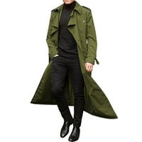 Muška zimska moda Easy Solid Color Topli rever kaput Poslovni casu