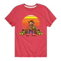Crash Bandicoot - pad sa kitonom - grafičkom majicom kratkih rukava za mališane i mlade