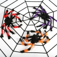 Giant Spider Webs Halloween ukrasi, vanjski pauk web, Halloween Spider Web Dekoracija za unutarnje opreme za zabavu na otvorenom